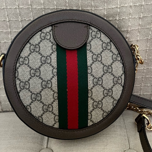 Gucci OPHIDIA GG MINI ROUND SHOULDER BAG - Picture 5 of 7